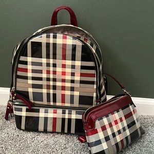 Book bag and matching wallet